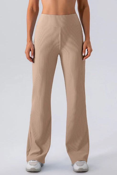 'Everly' High Waist Straight Leg Pants - Celes Fashion